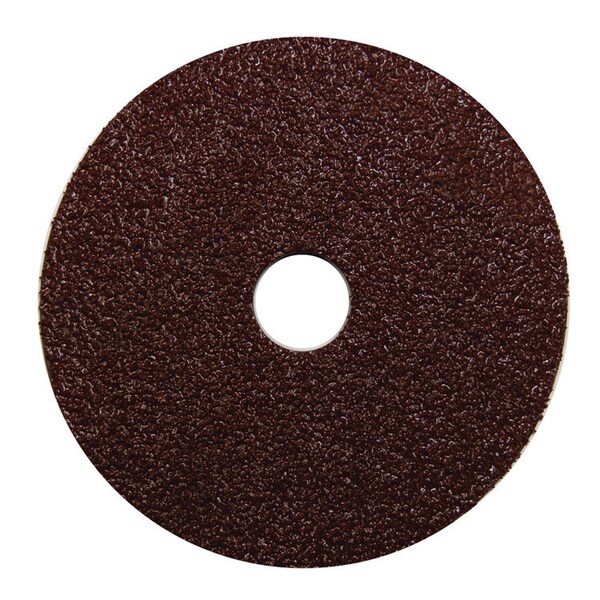 Century Drill And Tool Resin Fiber Disc 5" Diameter 24 Grit 7/8" Arbor 25 000 Safe Rpm 75905